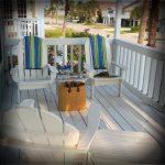 Front Deck upstairs perfect for gatherings and dinners on the cool nights  -South Padre Island Beach House Rental